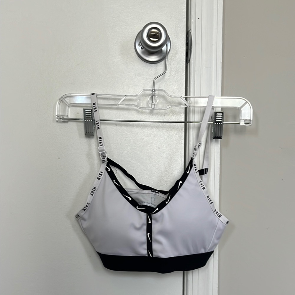 Nike Black and White Sports Bra Performance Intimates